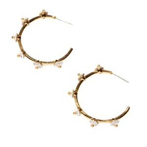 Lele Sadoughi 14K Gold-Plated and Swarovski Carnation-Lined Earrings